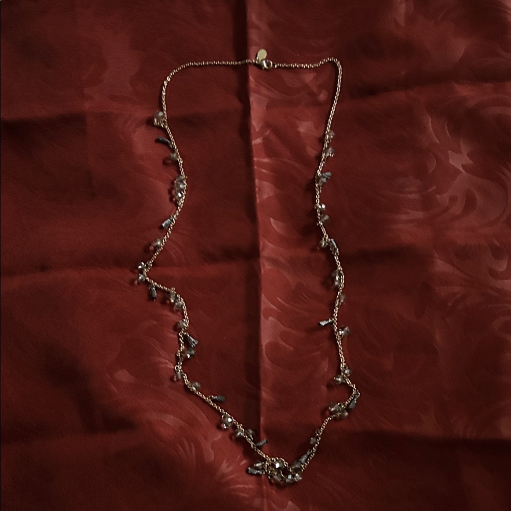 LOFT Gold Necklace with Silver Details